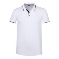 polo衫MJW-010# 聚脂钎维黑红条翻领短袖